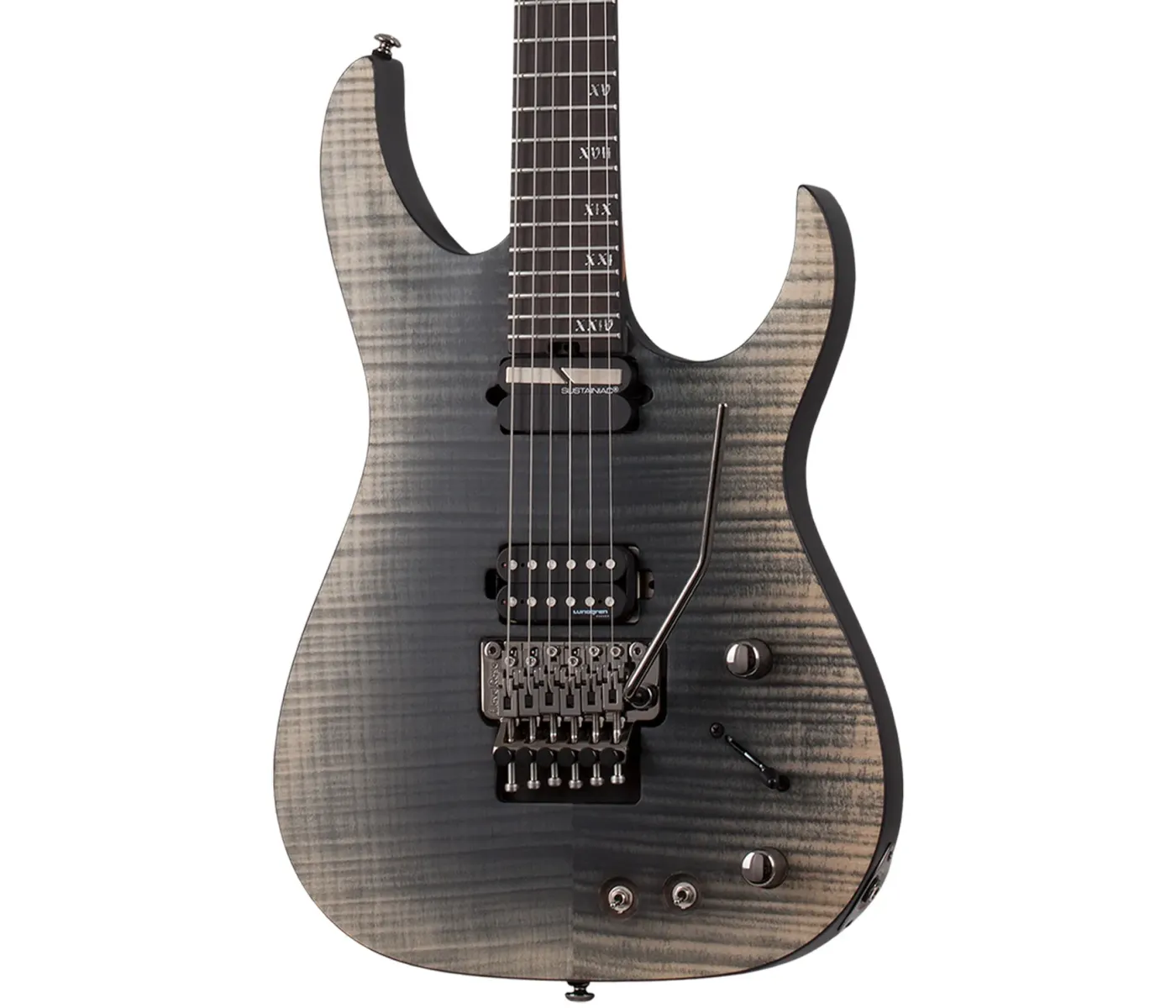 Schecter 1411 Electric Guitar Banshee Mach-6 FR S - Fallout Burst (FOB)