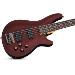 Schecter 2094 Electric Bass Omen-5 5-Strings - Walnut Satin (WSN) 