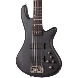 Schecter 2721 Electric Bass Stiletto Studio-5 - See-Thru Black Satin (STBLS)