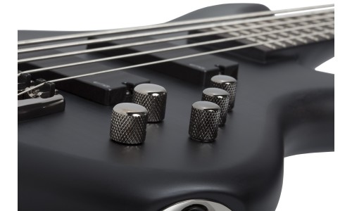 Schecter 2721 Electric Bass Stiletto Studio-5 - See-Thru Black Satin (STBLS)