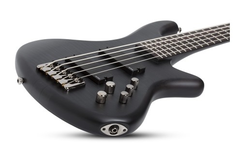 Schecter 2721 Electric Bass Stiletto Studio-5 - See-Thru Black Satin (STBLS)