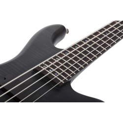 Schecter 2721 Electric Bass Stiletto Studio-5 - See-Thru Black Satin (STBLS)