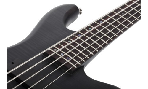 Schecter 2721 Electric Bass Stiletto Studio-5 - See-Thru Black Satin (STBLS)