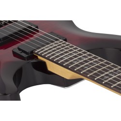 Schecter 3245 Electric Guitar Demon-6 - Crimson Red Burst