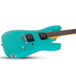 Schecter 428 Electric Guitar C-6 Deluxe - Satin Aqua