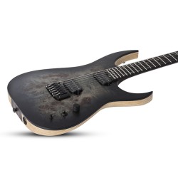 Schecter 827 Electric Guitar Keith Merrow KM-6 Strings MK-III Artist - Trans Black Burst (TBB)