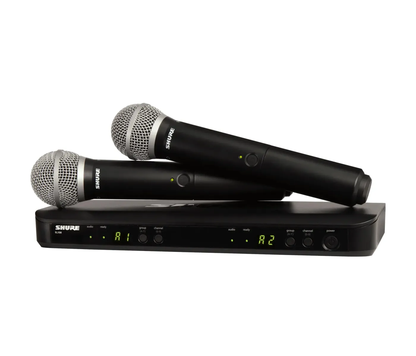 Shure BLX288UK/PG58X Wireless Dual Vocal System with Two PG58 Handheld Transmitters