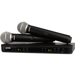 Shure BLX288UK/PG58X Wireless Dual Vocal System with Two PG58 Handheld Transmitters