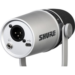 Shure MV7-S USB And XLR Podcast Dynamic Microphone MV7 - Silver