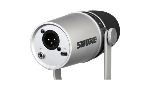 Shure MV7-S USB And XLR Podcast Dynamic Microphone MV7 - Silver