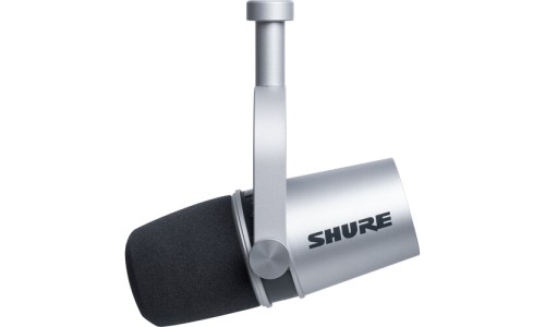 Shure MV7-S USB And XLR Podcast Dynamic Microphone MV7 - Silver