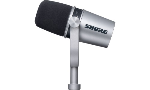 Shure MV7-S USB And XLR Podcast Dynamic Microphone MV7 - Silver