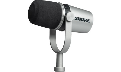 Shure MV7-S USB And XLR Podcast Dynamic Microphone MV7 - Silver