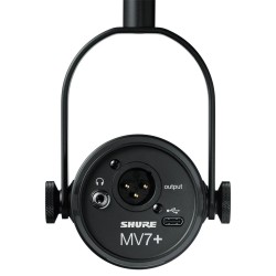 Shure MV7+-K Podcast Microphone - Black