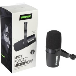 Shure MV7X Dynamic Broadcast Microphone - Black