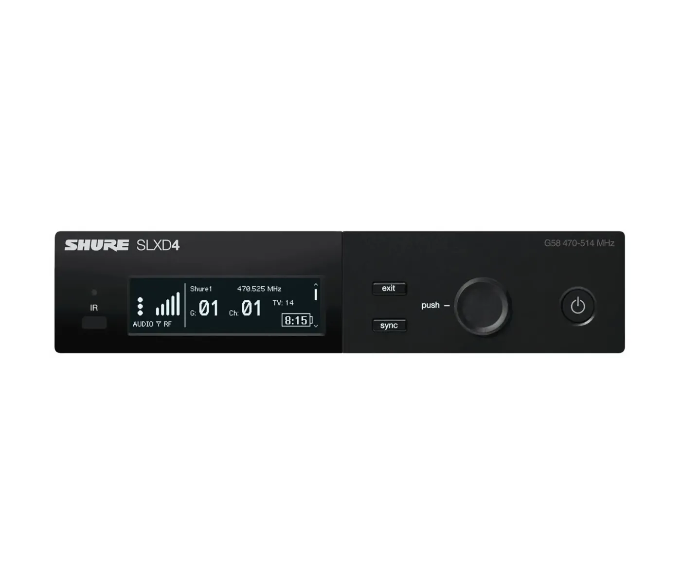 Shure SLXD4UK=-G59 Single Receiver - 470-514MHz