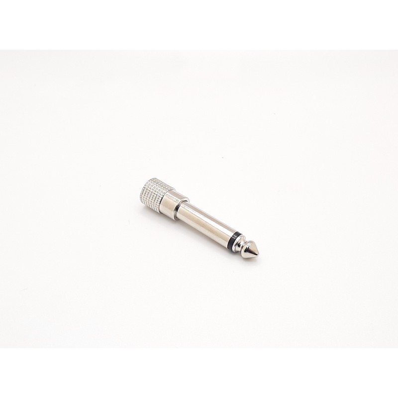 SMC Parts 3.5 mm Female To 1/4 Male Mono Jack Adapter - Silver Plated