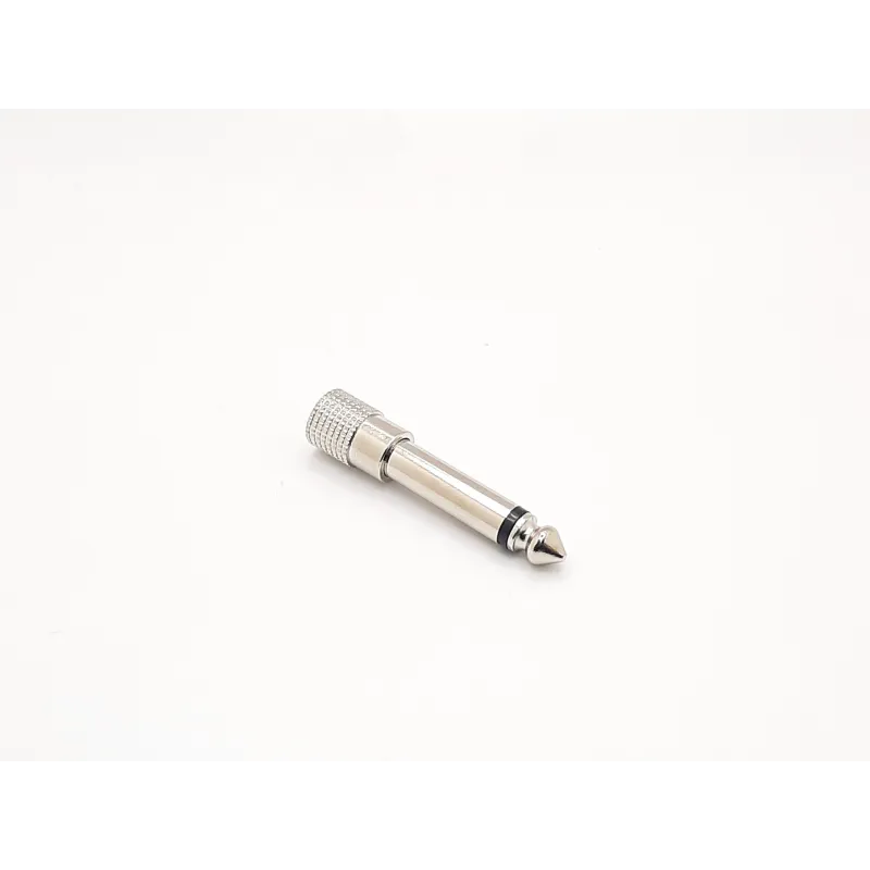 SMC Parts 3.5 mm Female To 1/4 Male Mono Jack Adapter - Silver Plated