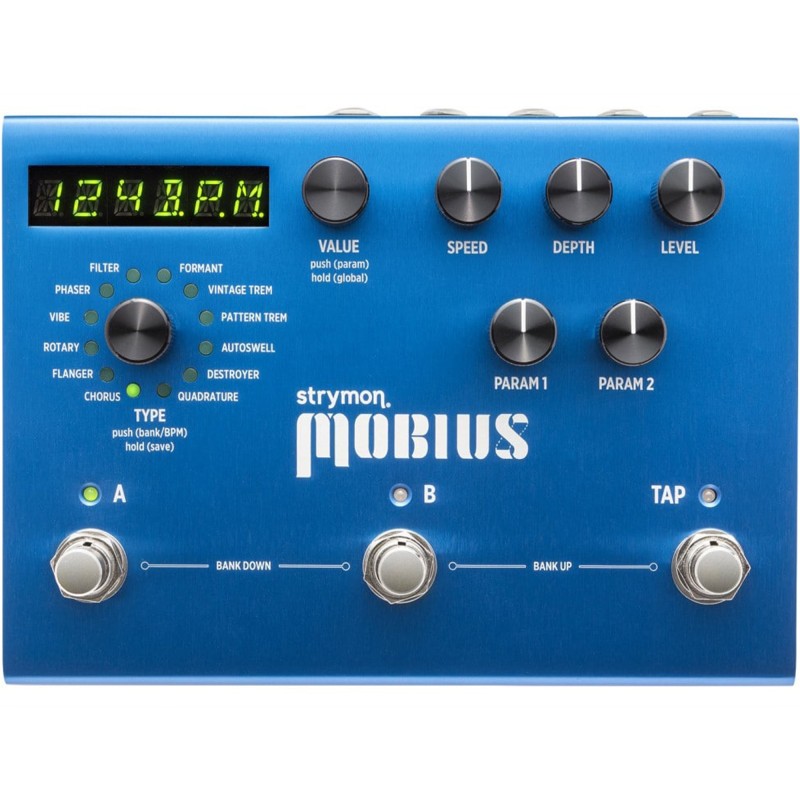 Strymon Mobius Multidimensional Modulation Pedal - Power Supply Included