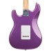 SX Guitar ED1 Vintage Style Electric with Bag - Metallic Purple