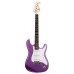 SX Guitar ED1 Vintage Style Electric with Bag - Metallic Purple