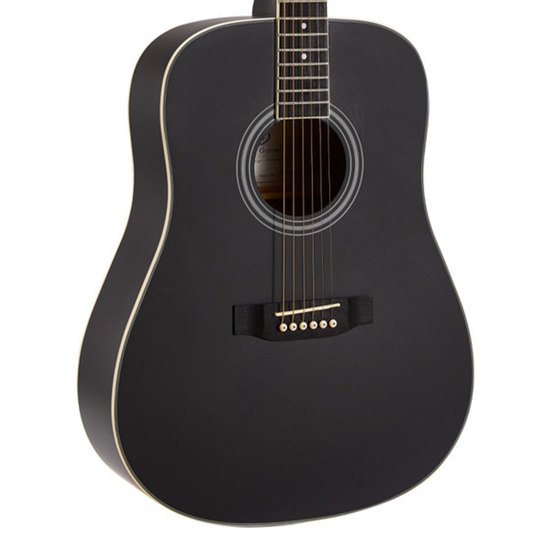 SX Guitar SD103KBK 3/4 Dreadnought Acoustic Guitar Kit - Black SX Guitar SD103KBK 3/4 Dreadnought Acoustic Guitar Kit - Black