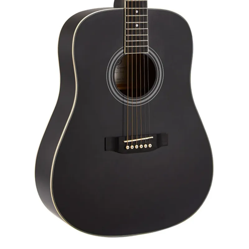 SX Guitar SD103KBK 3/4 Dreadnought Acoustic Guitar Kit - Black