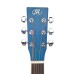 SX Guitar SD103KBUS 3/4 Dreadnought Acoustic Guitar Kit - Blue