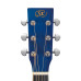 SX Guitar 3/4 Dreadnought Acoustic Guitar Kit - Blue – image 7