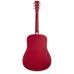 SX Guitar SD103KRDS 3/4 Dreadnought Acoustic Guitar Kit - Red