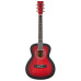 SX Guitar 3/4 Dreadnought Acoustic Guitar Kit - Red – image 5