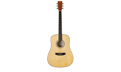 SX Guitar SD104G Dreadnought Acoustic - Gloss Natural