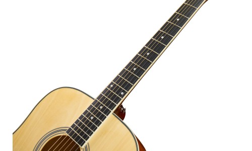 SX Guitar SD104G Dreadnought Acoustic - Gloss Natural