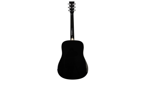 SX Guitar SD104GBK Dreadnought Acoustic - Gloss Black