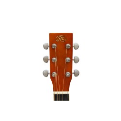 SX Guitar SD104GBR Dreadnought Acoustic - Gloss Brown