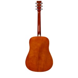 SX Guitar SD104GBR Dreadnought Acoustic - Gloss Brown