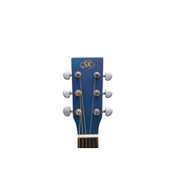 SX Guitar SD104GBUS Dreadnought Acoustic - Gloss Blue Sunburst