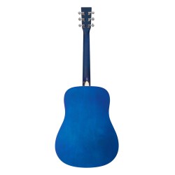 SX Guitar SD104GBUS Dreadnought Acoustic - Gloss Blue Sunburst