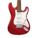 SX Guitar SE1-SK-34-CAR Stratocaster 3/4 Electric Package Guitar - Candy Apple Red