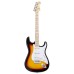 SX Guitar SEM1 ST Electric with Bag - 3 Tone Sunburst
