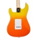 SX Guitar SEM1 ST Electric with Bag - Burning Fire