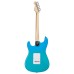 SX Guitar SEM1 ST Electric with Bag - Blue Glow