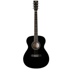 SX Guitar SO104GBK Auditorium Acoustic - Gloss Black