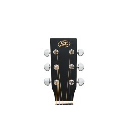 SX Guitar SO104GBK Auditorium Acoustic - Gloss Black