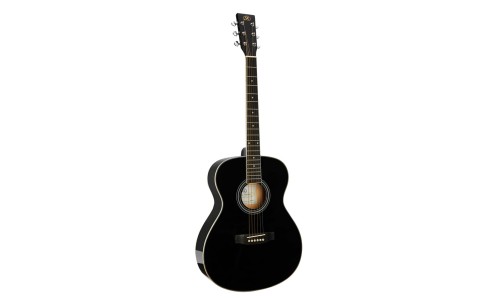 SX Guitar SO104GBK Auditorium Acoustic - Gloss Black