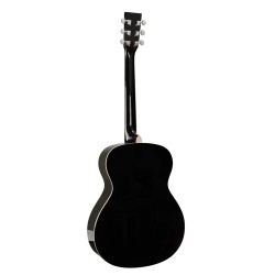 SX Guitar SO104GBK Auditorium Acoustic - Gloss Black