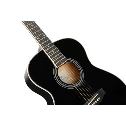 SX Guitar SO104GBK Auditorium Acoustic - Gloss Black