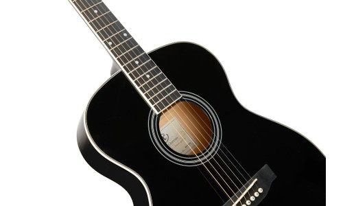 SX Guitar SO104GBK Auditorium Acoustic - Gloss Black