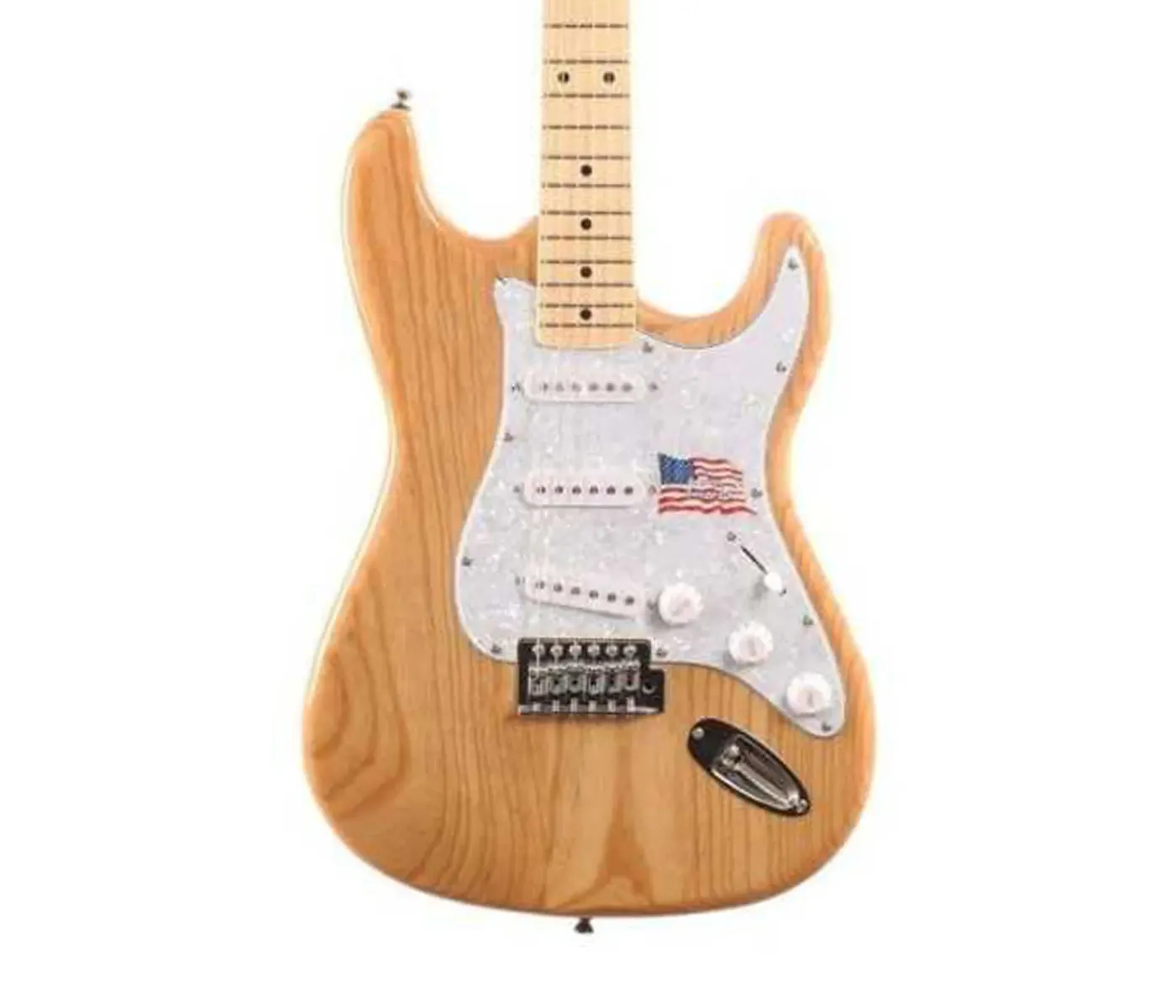 SX Guitar SST/ASH/NA Swamp Ash Electric Guitar - Natural