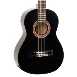 Valencia VC101BK Classical Guitar 1/4 Size - Black